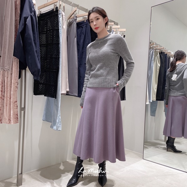 素面美麗諾羊毛上衣